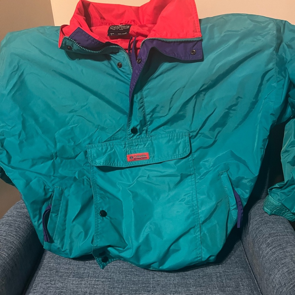 Men’s Retro Colombia Radial Sleeve Ski Jacket. Size L